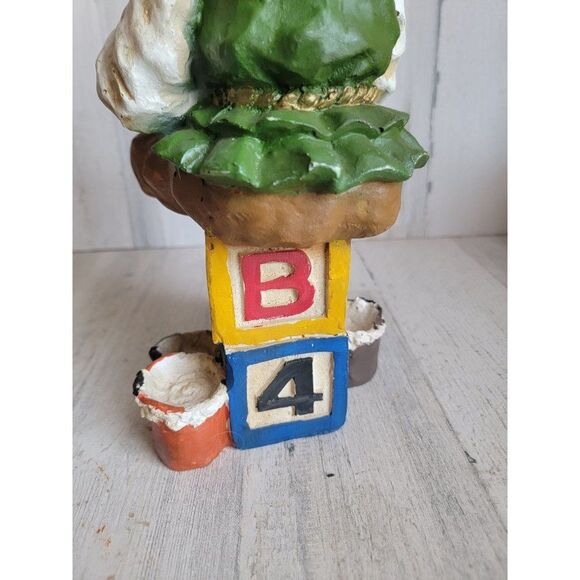 Rustic sitting toy making elf train painting Santa Helper Xmas figure - Picture 7 of 9